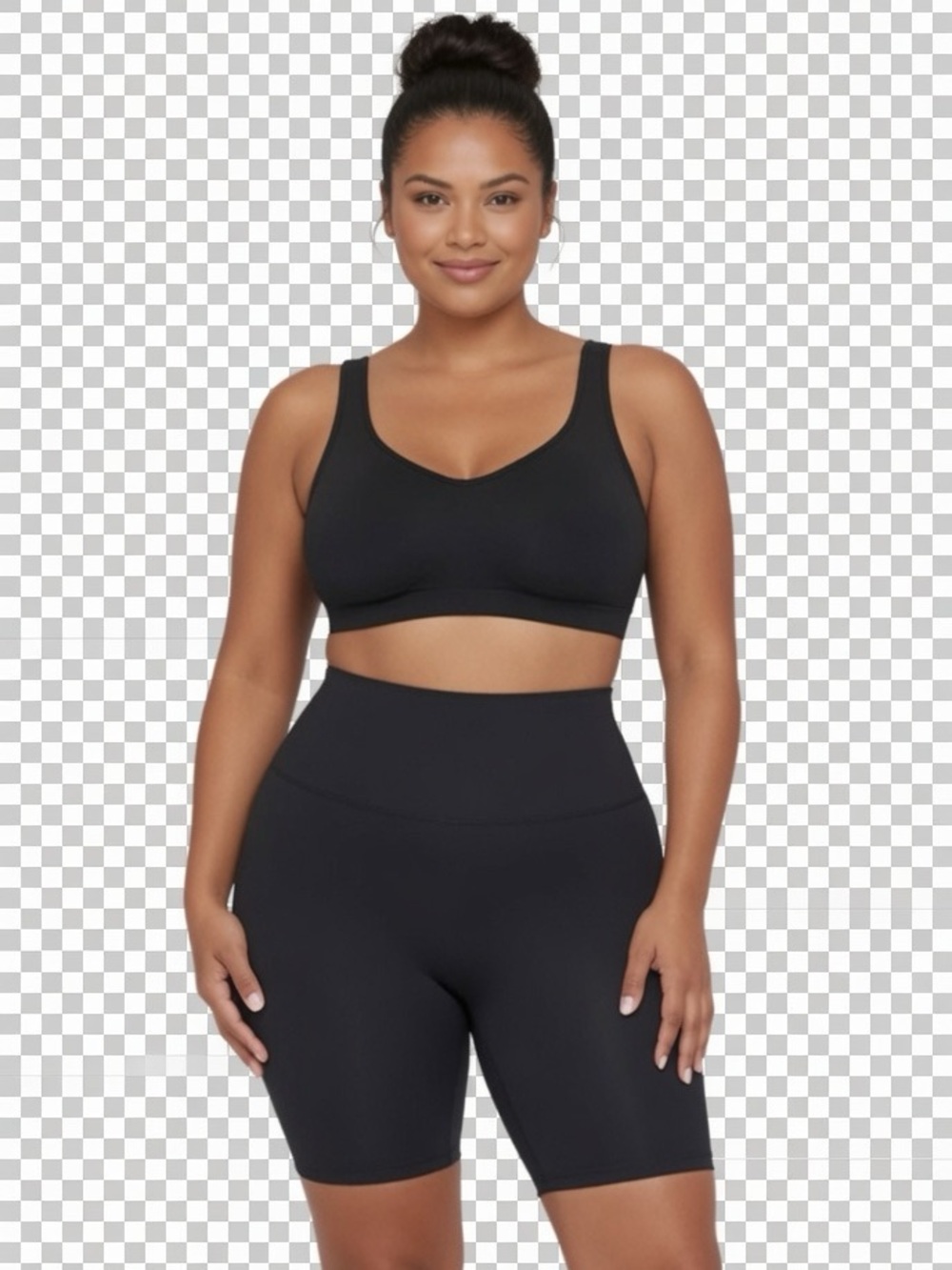 Spanx Women Shaper Small High Waist thinsticts Black Pant Short Shapewear NWT 1X
